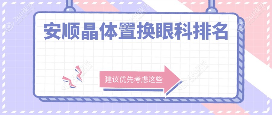 安顺地区晶体置换眼科医院排名出炉，专业推荐附晶体置换价格表详解