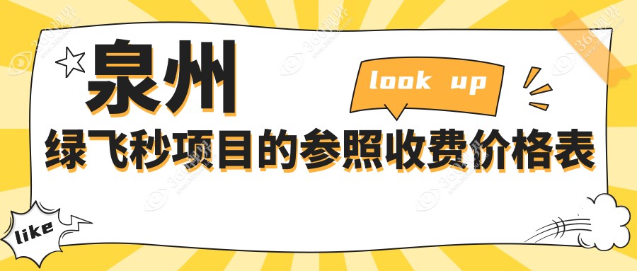 泉州绿飞秒激光近视手术价格一览，含美国爱尔康与德国蔡司半飞秒方案