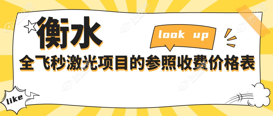 衡水全飞秒激光近视手术费用揭秘：华厦眼科与爱尔眼科收费标准对比