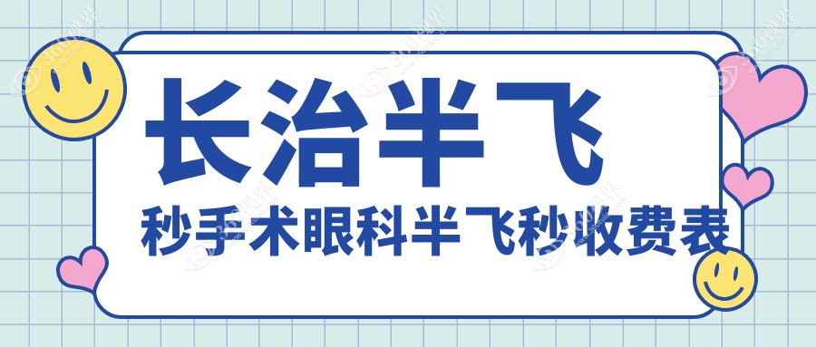 长治半飞秒手术眼科半飞秒收费表