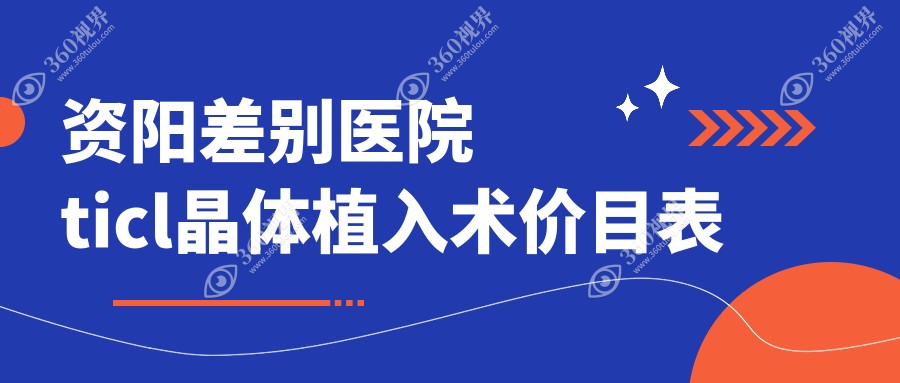 资阳差别医院ticl晶体植入术价目表
