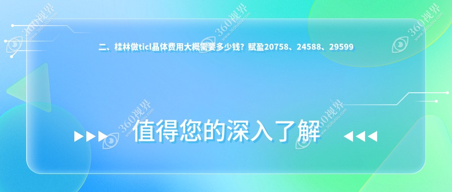 二、桂林做ticl晶体费用大概需要多少钱？赋盈20758、24588、29599