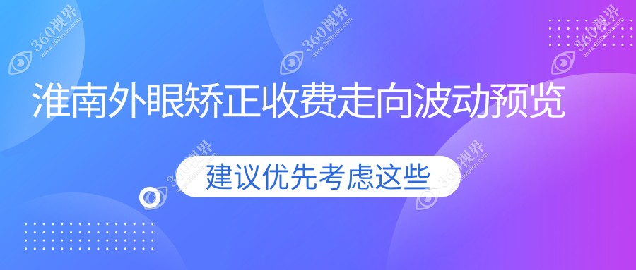 淮南外眼矫正收费走向波动预览