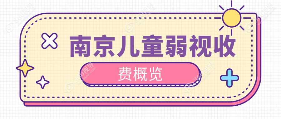 南京儿童弱视治疗收费标准全面解析，专业眼科服务价格仅需5000元起