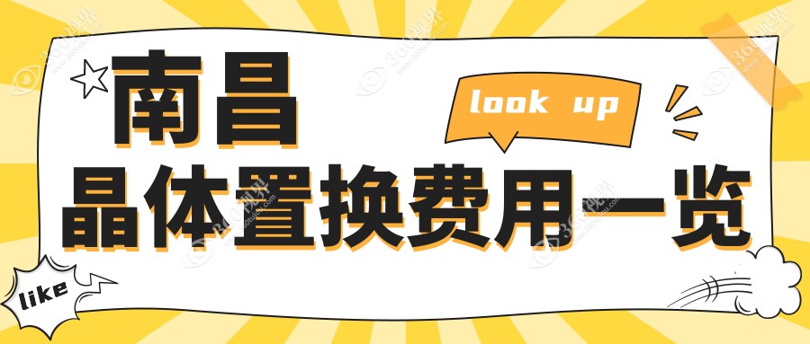 南昌专业眼科晶体置换价格表详解，用户必看！附医院地址