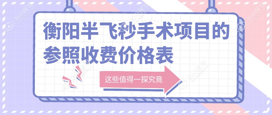 湖南衡阳天驰眼科门诊半飞秒手术收费标准详解，价格透明安心选择