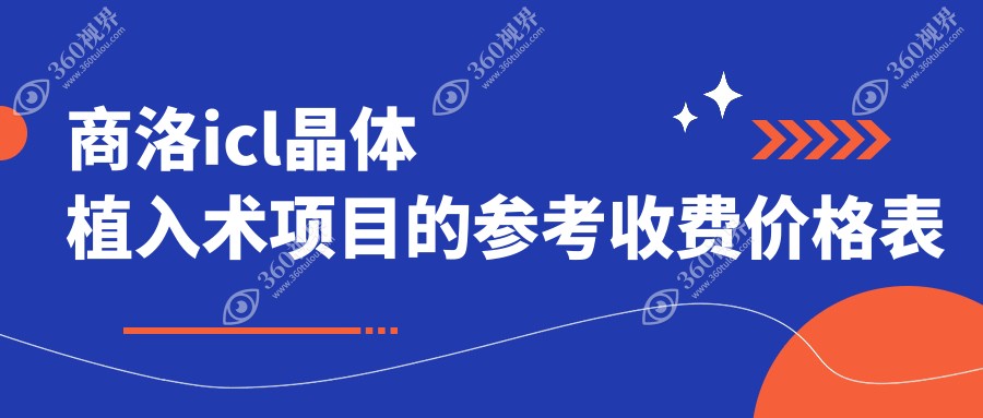 商洛ICL晶体植入术价格详解：TICL仅需25000元，PRL特惠30000元，ICL全面体验33000元起