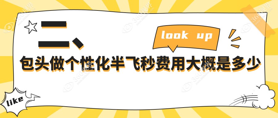 二、包头做个性化半飞秒费用大概是多少钱？致亮14460/12898/14459