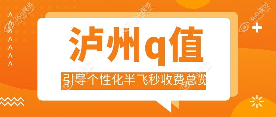 泸州鹰视飞秒Q值引导个性化半飞秒手术费用详解及价格指南