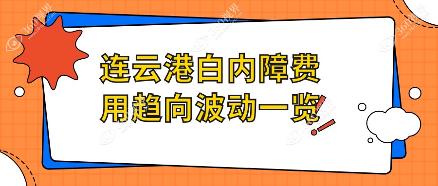 连云港白内障费用趋向波动一览