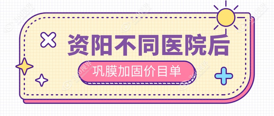 资阳不同医院后巩膜加固价目单
