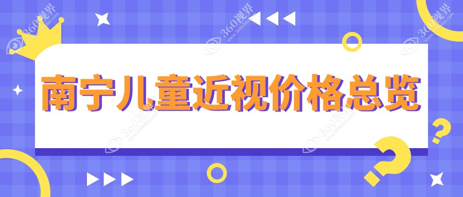 南宁专业眼科解析儿童近视矫正费用，含后巩膜加固价格表详情