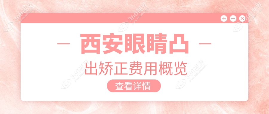 西安眼睛凸出矫正费用详解：小睑裂5000元起，眼球突出8000元，眼睑内翻仅需5000元