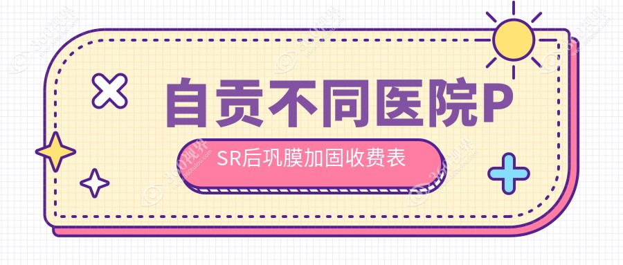 自贡不同医院PSR后巩膜加固收费表