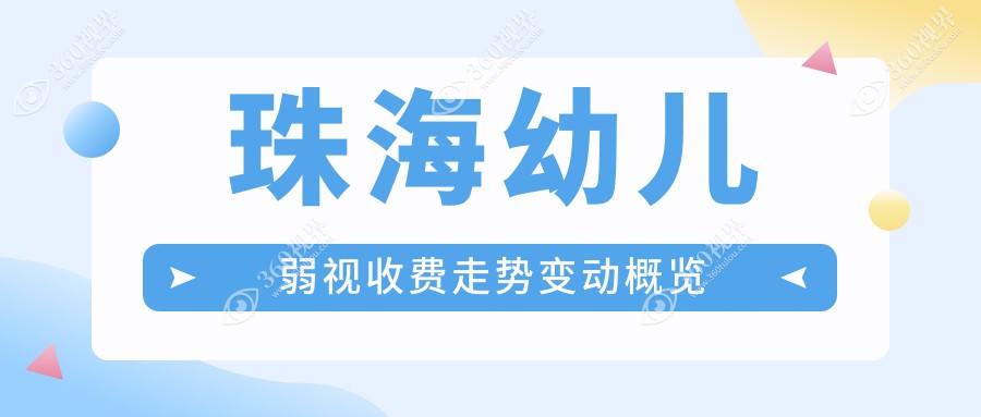 珠海幼儿弱视收费走势变动概览
