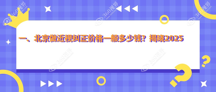 北京近视眼矫正与白内障治疗全光塑价格表深度解析：专业眼科医院推荐