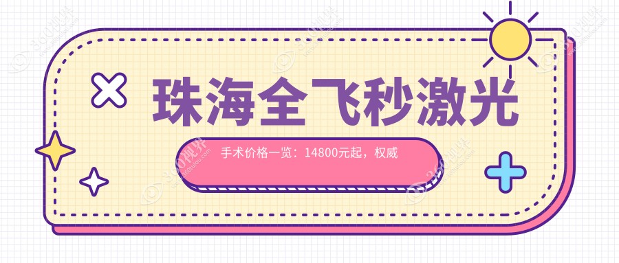 珠海全飞秒激光手术价格一览：14800元起，权威眼科医院推荐最全解析