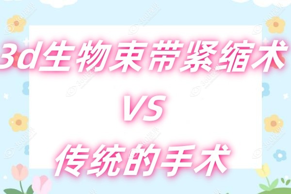 3d生物束带紧缩术VS传统紧缩手术-效果/持久度/价格均有区别