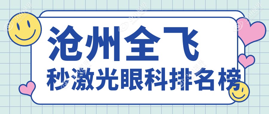 沧州全飞秒激光哪家强？前三眼科医院大揭秘，全飞秒激光价格表全曝光
