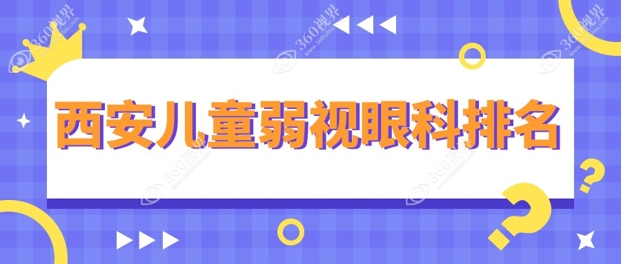 西安儿童弱视治疗哪家强？前10眼科医院推荐及价格表全解析