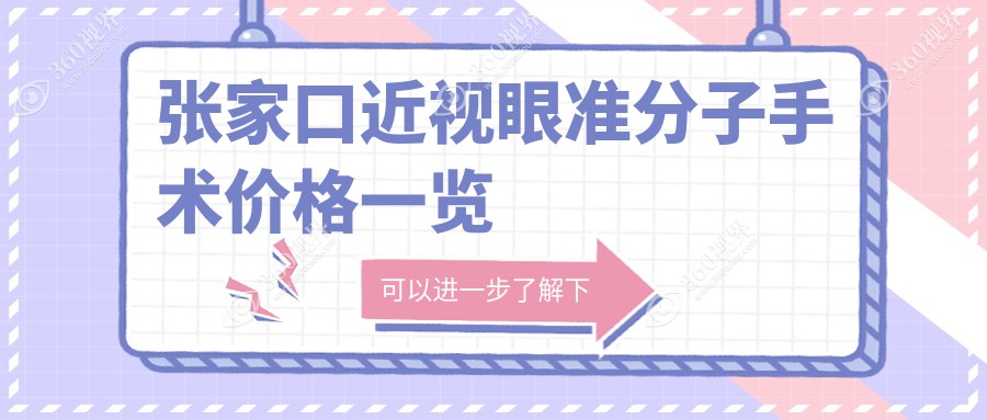 张家口近视眼准分子手术哪家强？揭秘8800元矫正视力的秘密诊所推荐