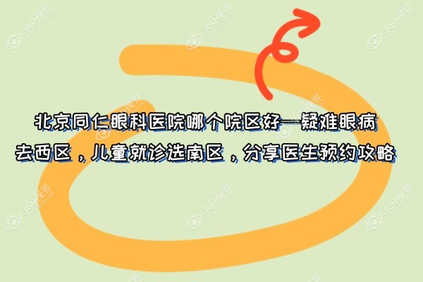 北京同仁眼科医院哪个院区好—疑难眼病去西区，儿童就诊选南区，分享医生预约攻略
