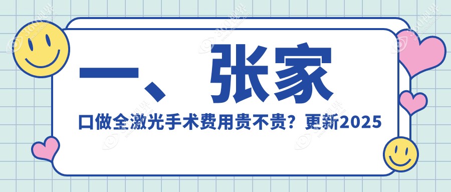 一、张家口做全激光手术费用贵不贵？更新2025张家口全激光手术价目表